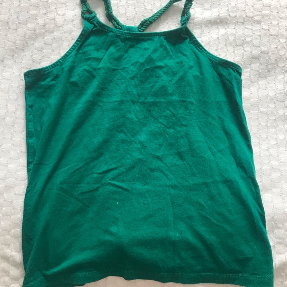 Girls green tank top